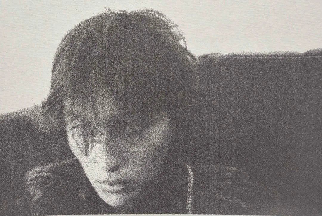 Stine — black-and-white portrait