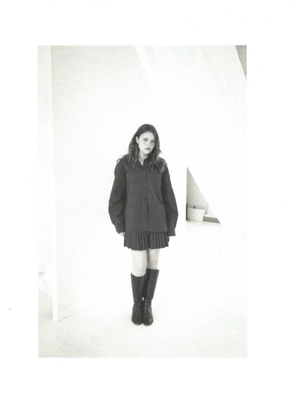 Faye — black-and-white fashion portrait