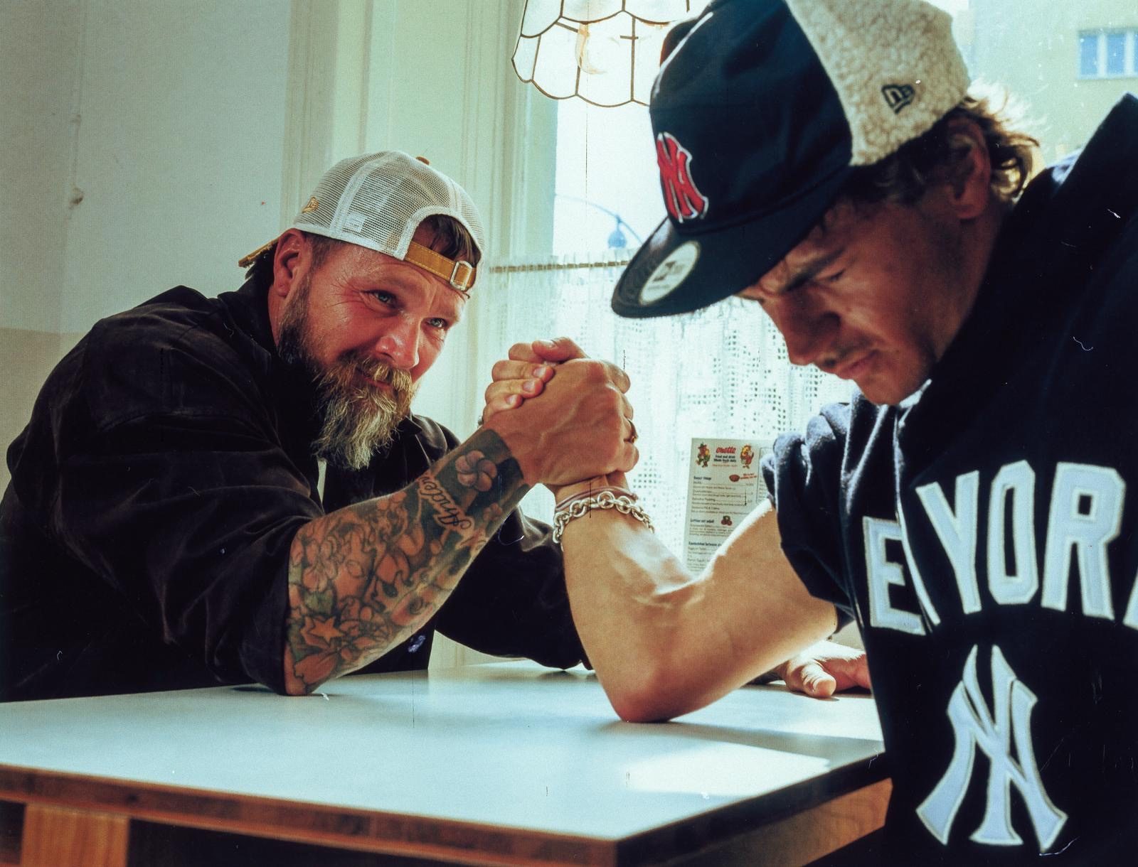 New Era campaign — arm wrestling scene
